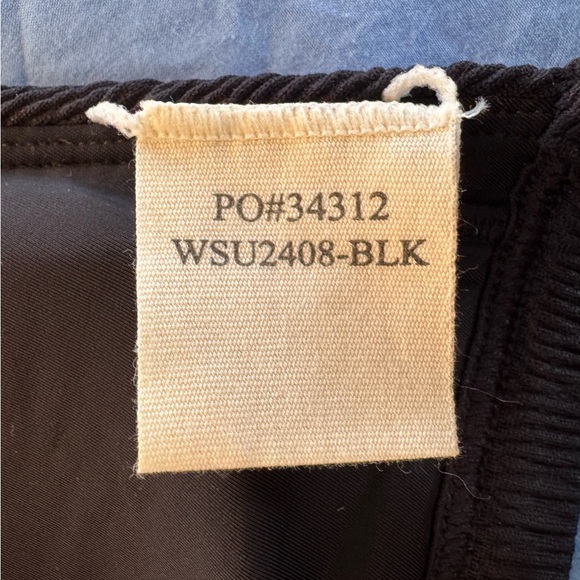 Faherty Rimini Black Triangle Bikini Top -NEW Size Medium - Picture 8 of 10